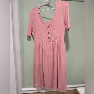Pink blush size large maternity dress